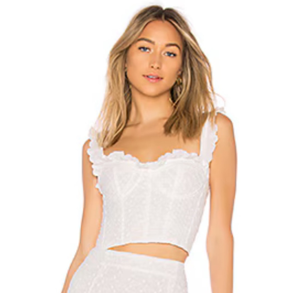 Capulet x Revolve Lace Bustier Crop